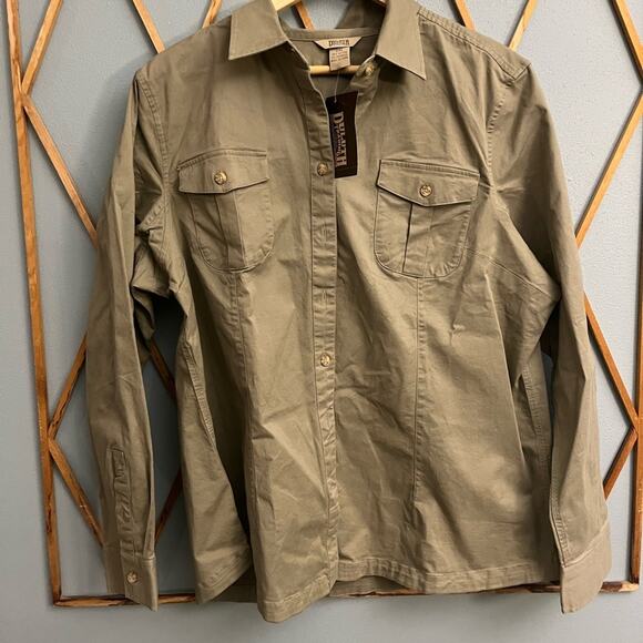 NWT Duluth Trading Company Freewill Twill Shirt - Picture 1 of 3